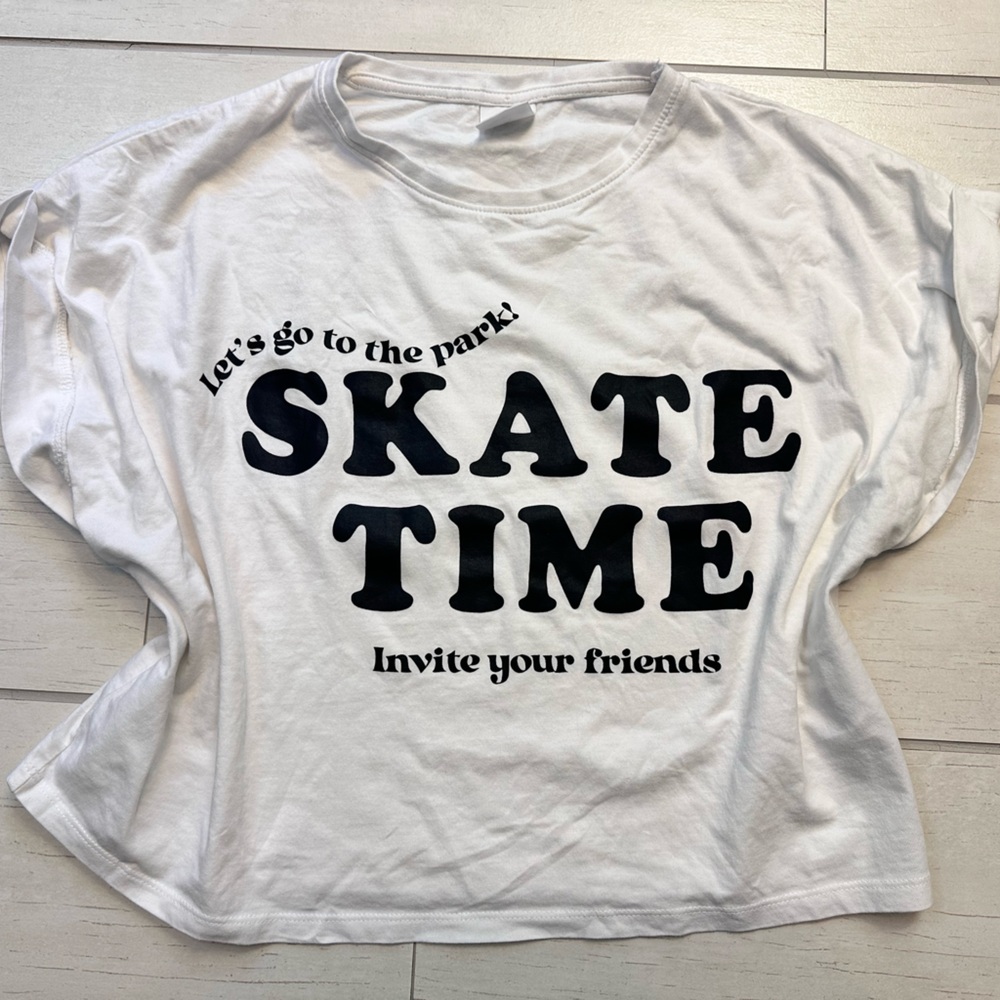 Zara White Graphic Tee